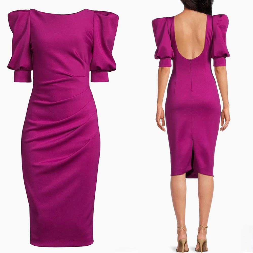 Black Halo Zella Scoopback Cocktail Dress